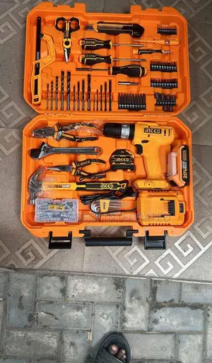 Ingco 165-Piece Tool Set With a 20v Cordless Impact Drill