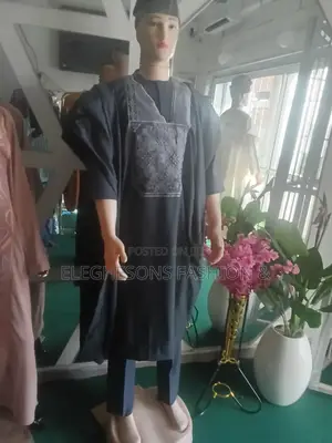 Senator Agbada Wear With Cap