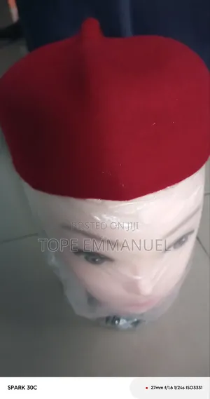 Igbo Red Cap Chief Traditional Cap