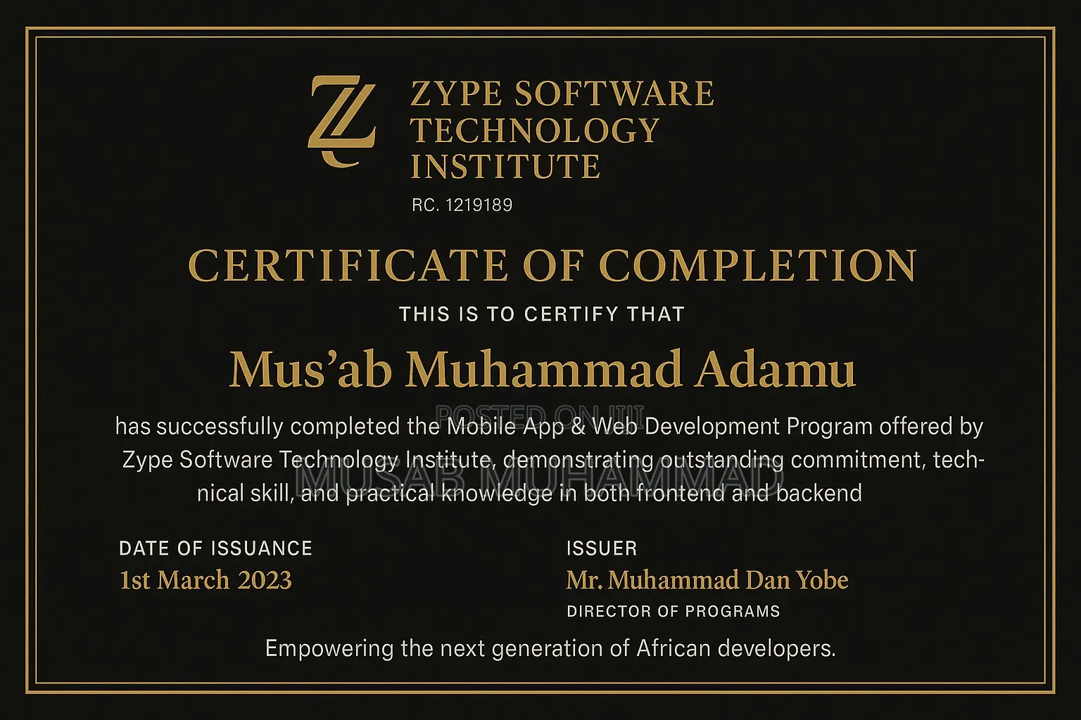 Web/App Developer