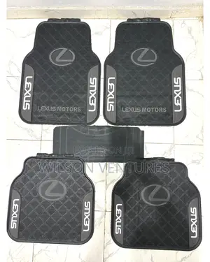 High Quality Universal Lexus Car Ash And Black Rubber Side Logo Mat
