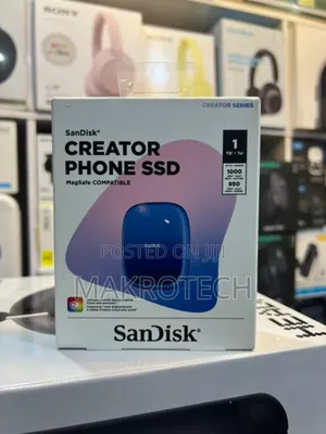 Sandisk 1tb Creator Phone Ssd - Up To 1,000 Mb/S - Compatible  Magsafe