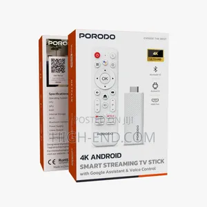 Porodo Android Streaming Stick + Google Assistant and Voice Control