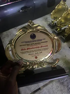 Gold Plate Plaque (2), and Branding