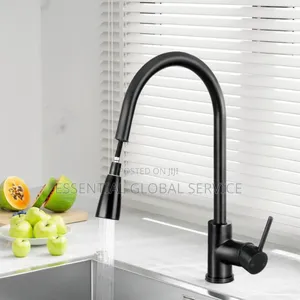 Black Pull Out Sink Mixer Tap