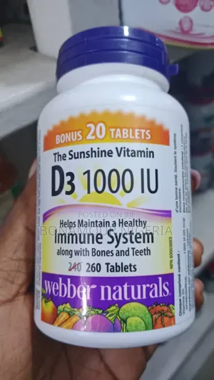 The Sunshine Vitamin D3 1000iu X 260 Tabs