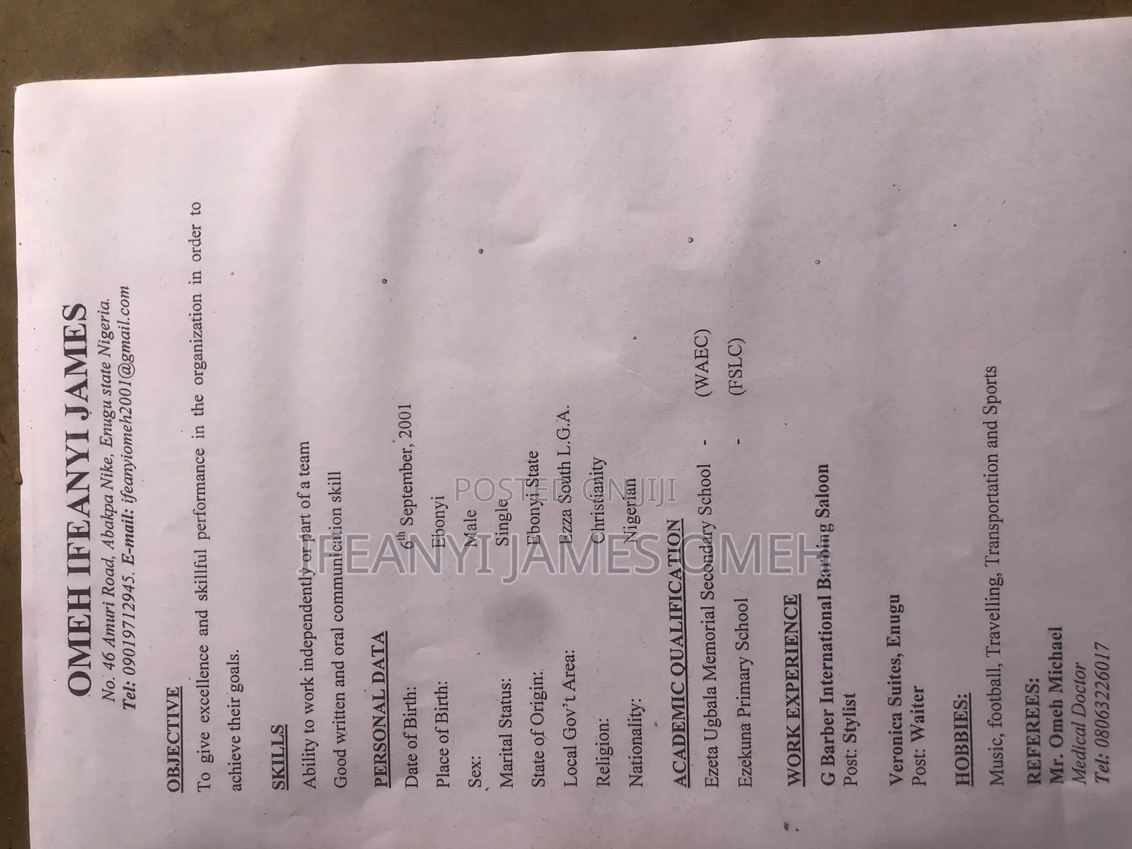 Logistics Transportation CV
