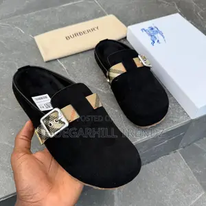 Burberry Suede Half Shoe Mule