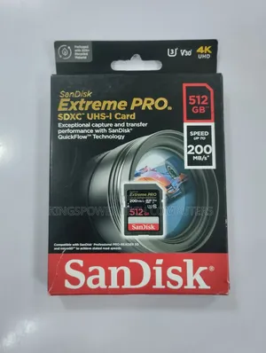 Sandisk Camera Memory Card 512gb