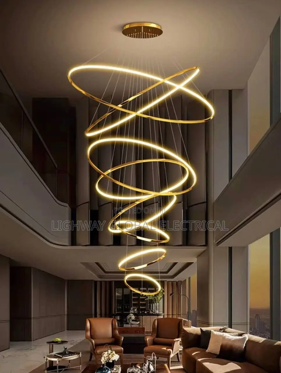 Modern Forstaircase Chandelier Light