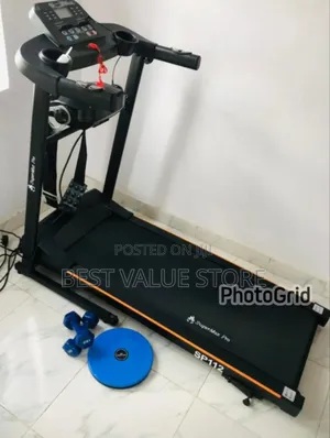 2hp Treadmill With Massager Dumbbells Twister 100kg User Weight