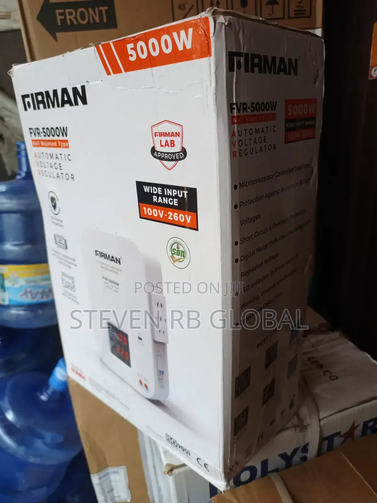 Firman 5000w Wall Mounted Automatic Voltage Stabilizer (Fvr5000w)