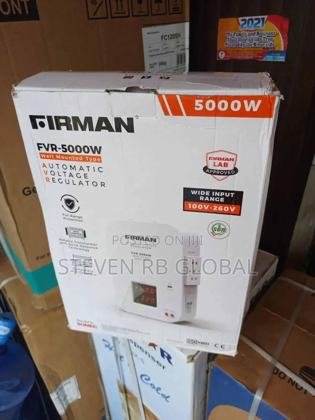 Firman 5000w Wall Mounted Automatic Voltage Stabilizer (Fvr5000w)