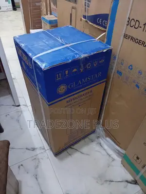 Glamstar Mini Double Door Fridge – 90l Capacity, Silent Cooling