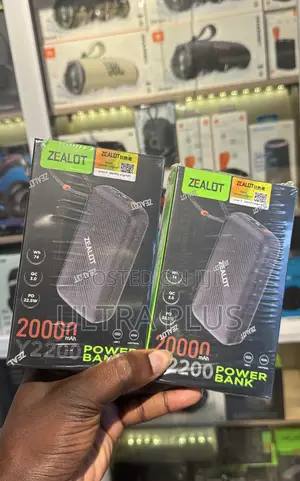 Zealot Y2200 20000mah Power Bank Inbuilt Dual Cord