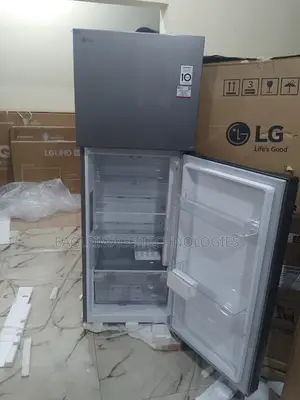Mint Condition Lg Ref242pqgb 263l Black Double Door - Door Basket