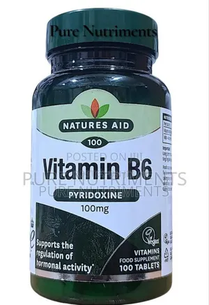 Nature’S Aid Vitamin B6 100mg 100 Tablets_ Brain Health And Metabolism