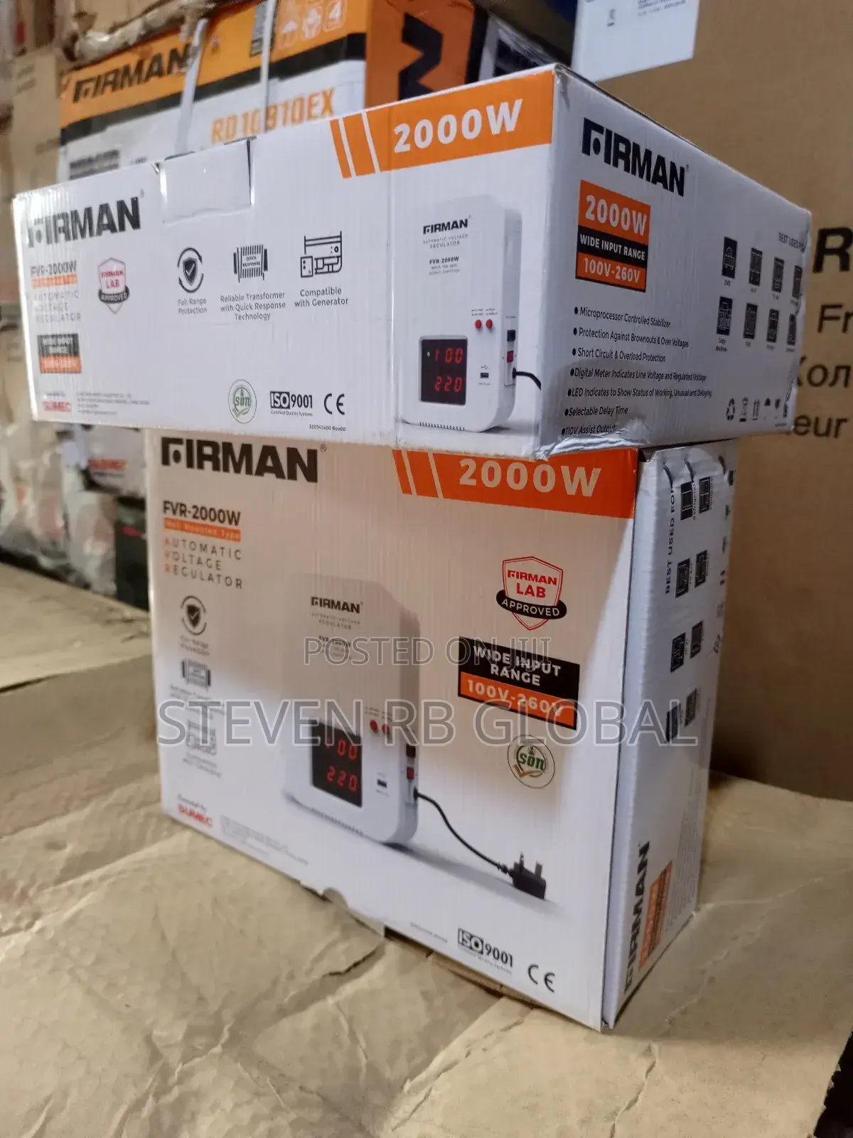 Firman 2000w Wall Mounted Automatic Voltage Stabilizer (Fvr-2000w)