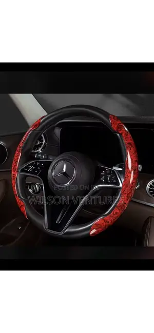 Red Formica Steering Wheel Cover Steering Grip