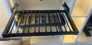 90cm Black Pullout Trouser Rack