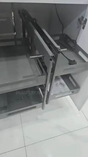Grey Pullout Magic Corner/Pot Rack