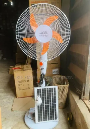 Solar And Rechargeable Standing Fan