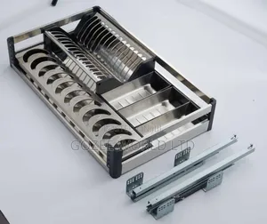 80cm Drawer Pullout Plate Rack