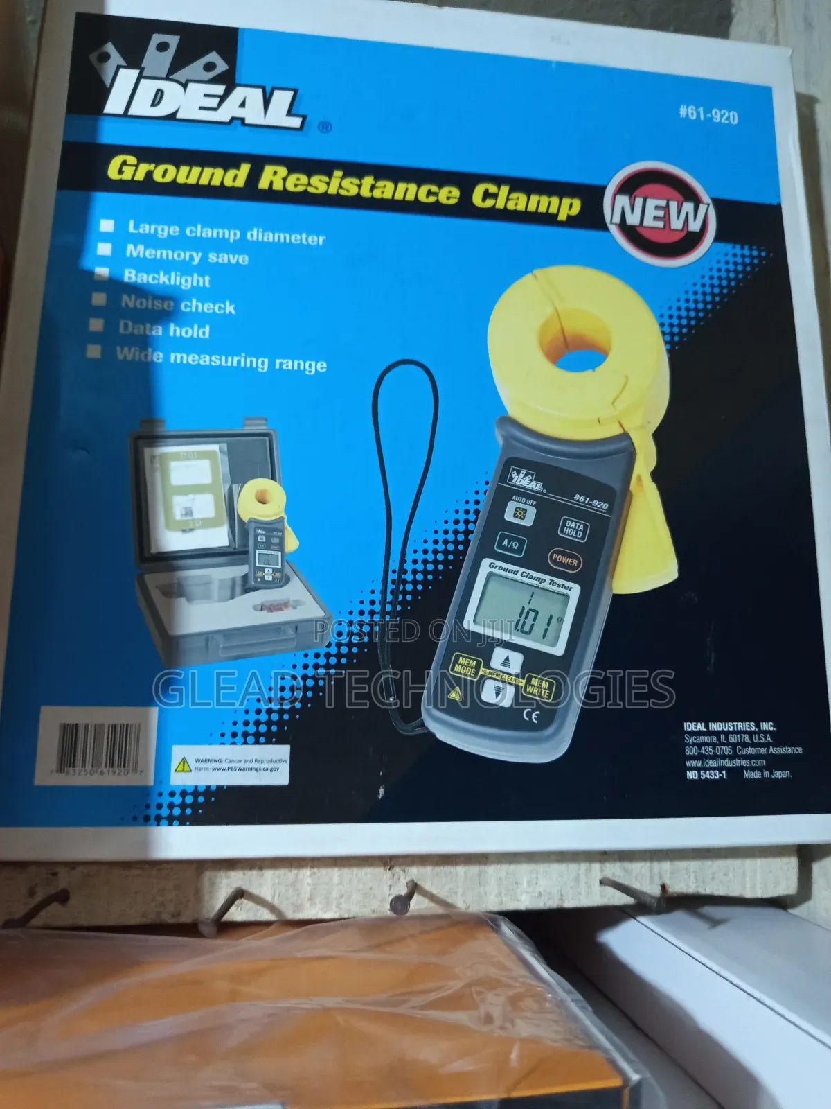 Ideal 61-920 Ground Resistance Clamp.