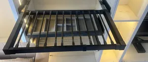 90cm Luxury Black Trouser Rack