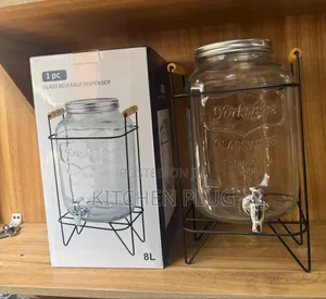 8-litre Glassware Beverage Dispenser With A Stand.