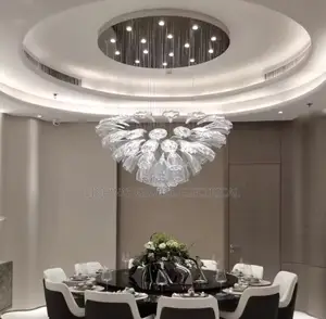 Modern Luxury Crystal Silver Lustre Decor Chandelier