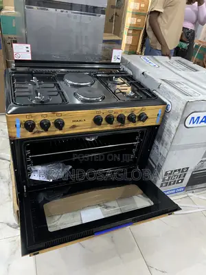 Maxi F9e42g2 Wide Cooker – 4 Gas 2 Electric With Wood Finish