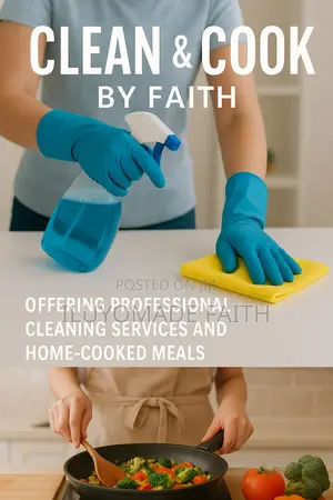 I Handle All Your Cleaning Needs And Also Cook Fresh, Tasty Meals.