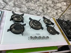 White 5 Burner Gas