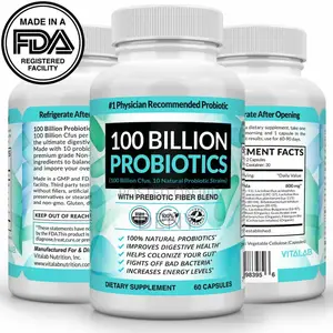 100 Billion Probiotics With Prebiotic Fiber Blend
