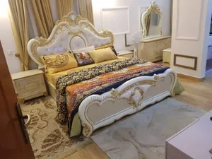 Turkish Quality Royal Bed With 2 Night Stand and Dressing Mirror