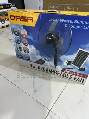 Qasa 18" Rechargeable Fan (Qrf-6918 4-in-1) – Long-Lasting Cooling