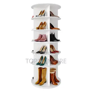 7-Tier 360° Rotating Shoe Rack – Space-Saving Tower Shelf