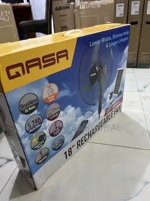 Qasa QRF-6918 Rechargeable Standing Fan – Long Runtime