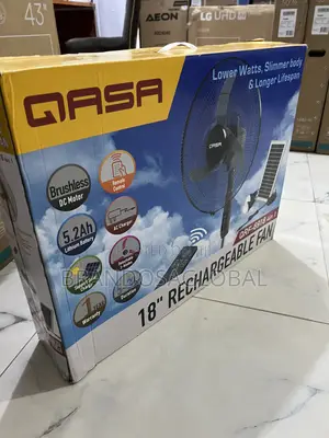 Qasa QRF-6918 Solar Powered Fan – Quiet Operation