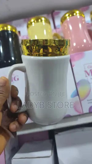 Mug Ceramic Cup With Glass Cover