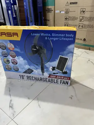 Qasa 18" Rechargeable Fan QRF-6918 – 4-in-1 Utility