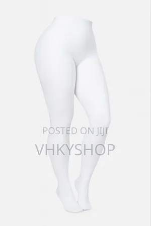 80d Solid White Opaque Pantyhose
