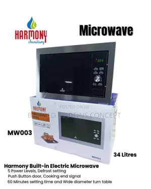 34 Liters Built-in Microwave