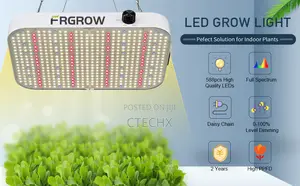 Frgrow Led Plant Grow Light 600w Dimmable With 584pcs Leds