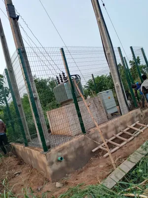 Permanent Fence Mesh With Pole