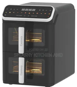 Century 6l + 6l Digital Air Fryer - Healthy, Extra-Large Cooking