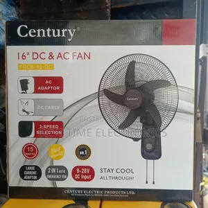 16" Century Ac/Dc Solar Inverter Wall Fan