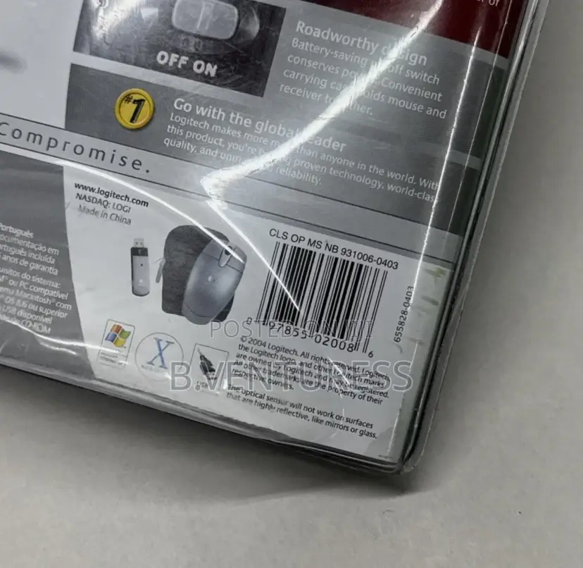 Logitech Cordless Optical Mouse for Notebooks
