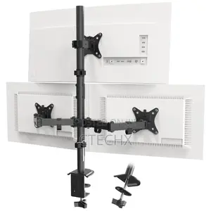 Putorsen Triple Monitor Arm, 31 Inch Tall Pole for 3 X 13"-32" Screens